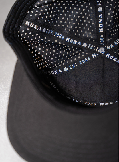 Kona Original H2O Vattenavvisande Keps – Svart Ocean, Flytande, Andningsbar, Formbar Skärm